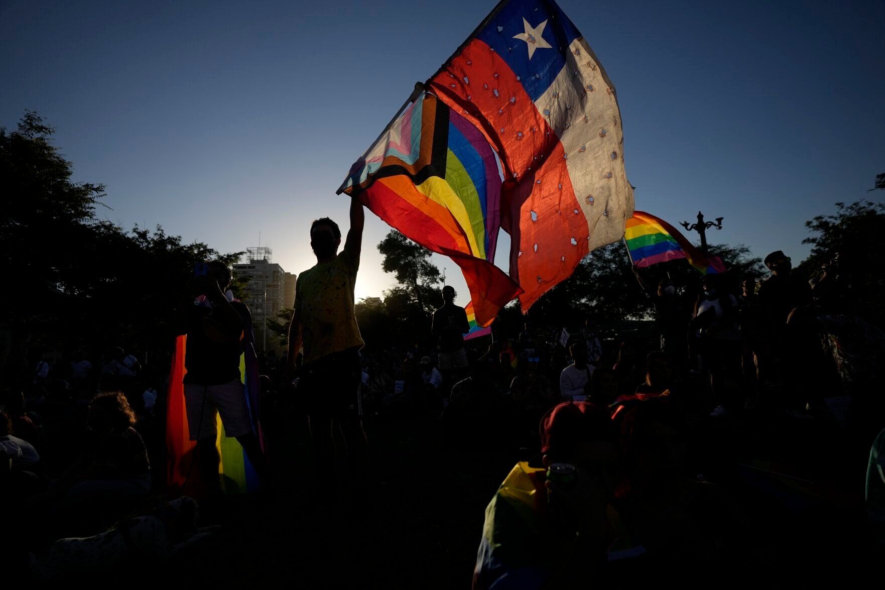 APTOPIX Chile Same Sex Marriage